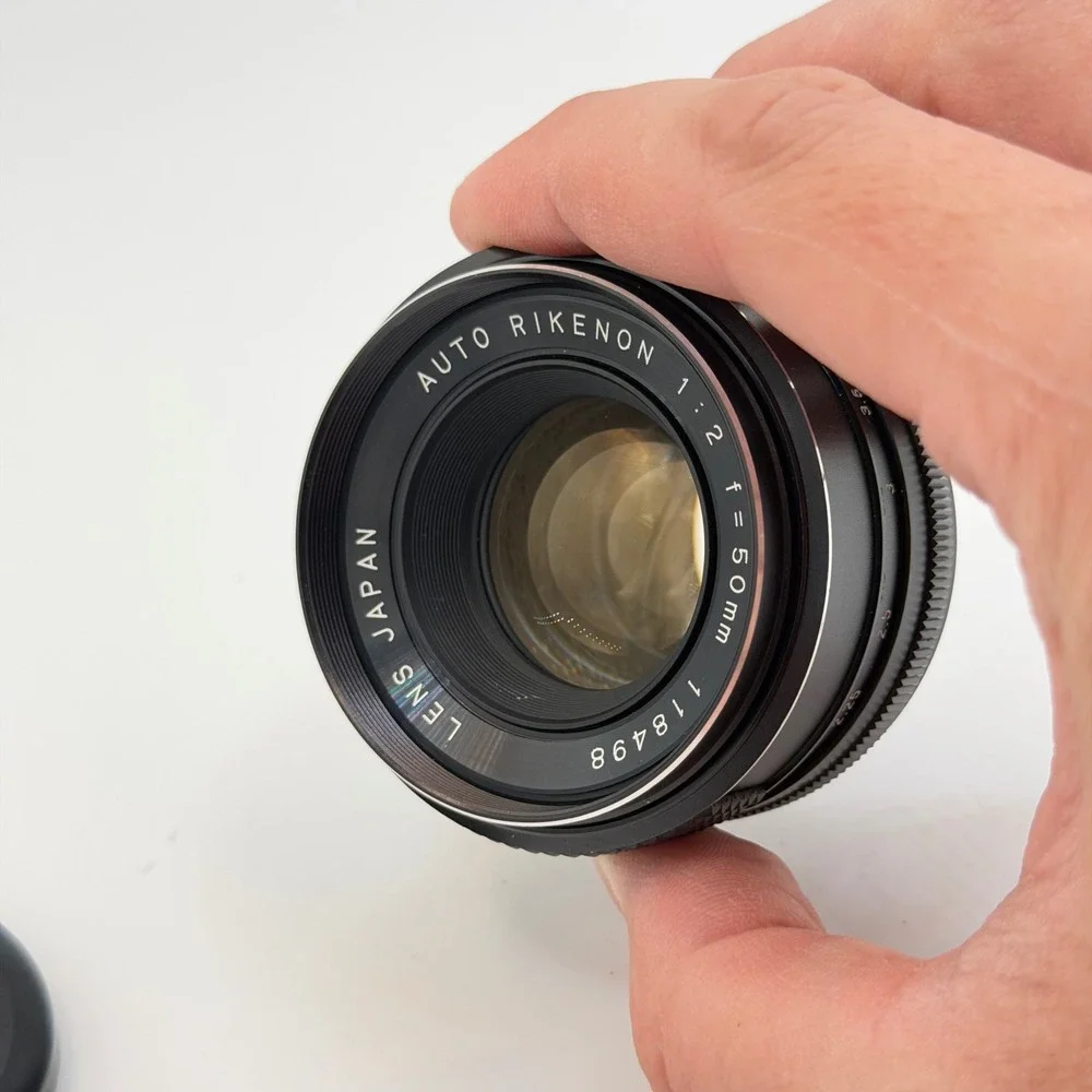 Ricoh Auto Rikenon 50mm f2 Lens M42 Screw Mount Vintage Prime Made in Japan
